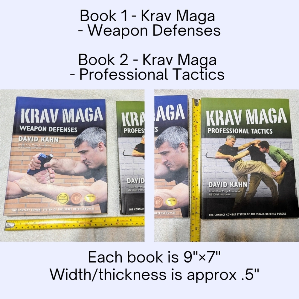 Set of 2 Krav Maga Martial Arts Books, EUC